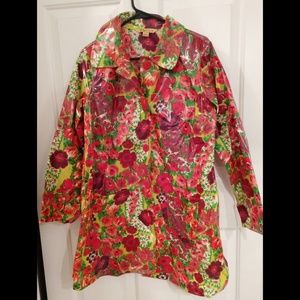 Nwot Floral Raincoat